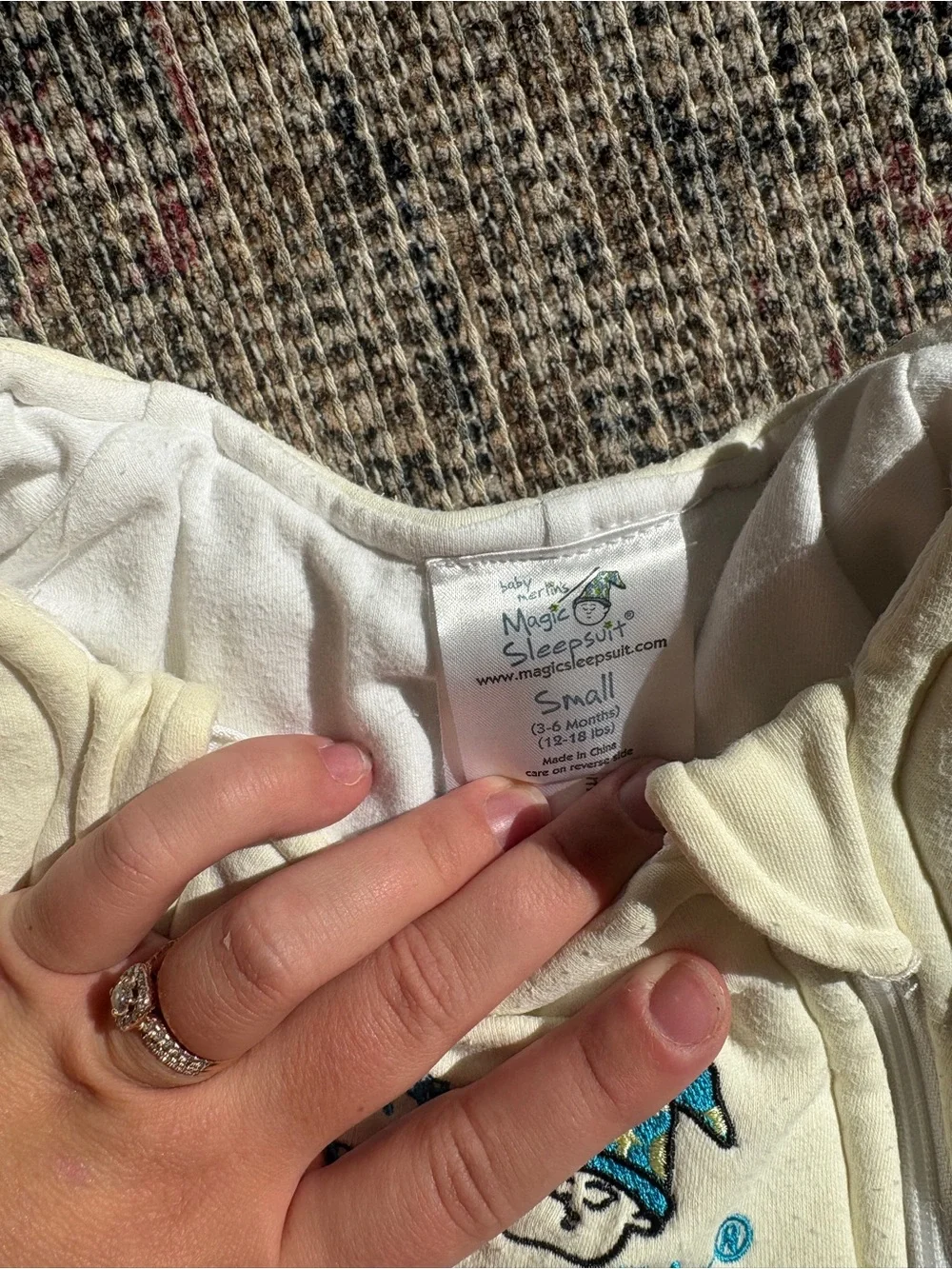Baby Merlin’S Magic Sleepsuit soft cream